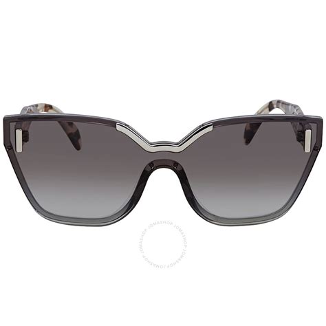 Prada Grey Gradient Rectangular Ladies Sunglasses PR 16TS